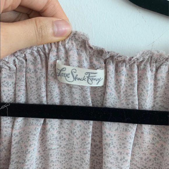 NWOT Loveshackfancy lilac popover silk dress - Picture 7 of 7